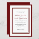 Search for red border wedding invitations Elegant