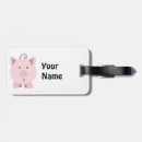 Recherche de cochon bagages étiquettes Rose