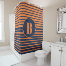 Search for navy blue striped shower curtains Orange