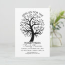 Recherche de arbre noir et blanc invitations Pique nique