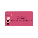 Search for breast cancer survivor return address labels Awareness