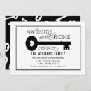 Recherche de new home invitations Noir et blanc