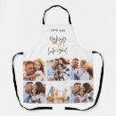 Search for 30th birthday aprons Black and gold