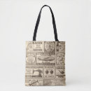 Search for newspaper tote bags Background