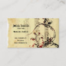 Search for music industry business cards Artist
