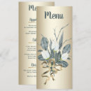 Search for white and gold menus Reception