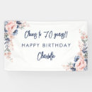 Search for 70th birthday party banner banners Botanical