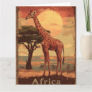 Search for african sunset cards Giraffe
