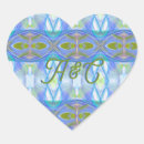 Recherche de motif ethnique autocollants Bleu