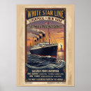 Search for white star line posters Rms titanic