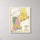 Search for new england map canvas prints Colour