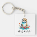 Search for funny wildlife keychains Otter