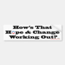 Search for hope and change bumper stickers Barack