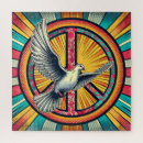 Search for peace sign puzzles Retro