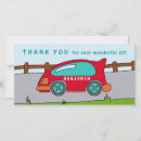Recherche de race car remerciements cartes Garçon