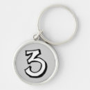 Search for third birthday keychains Three