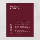 Search for deep red 4x5 invitations Simple
