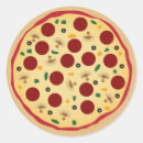 Search for pepperoni pizza party stickers Italian
