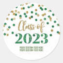 Search for polka dot graduation stickers Green