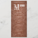 Search for country western wedding menus Vintage