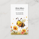 Recherche de abeille mignonne cartes visite Abeille à miel