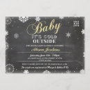 Search for snowflake gender reveal invitations Baby it's cold outside