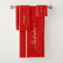 Search for red and gold christmas bath towels Stripes