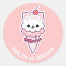 Search for ice cream kitty stickers Kawaii