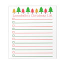 Search for christmas list notepads Festive