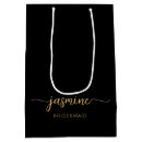 Search for black and gold gift bags Maid of honour