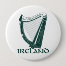 Search for irish harp buttons Ireland