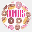 Search for cute doughnut stickers Watercolor