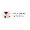 Search for red and purple return address labels Botanical