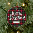 Search for red and black plaid ornaments Traditional