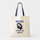 Recherche de musique tote bags Typographie
