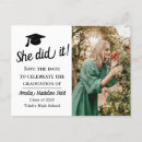 Search for save the date graduation postcards Typography