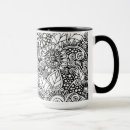 Search for adult colouring book mugs Zen doodle style