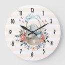 Recherche de lapin mignon horloges Aquarelle