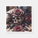 Search for antique halloween napkins Gothic