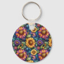 Search for floral keychains Colorful