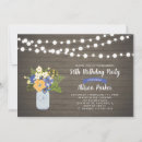 Recherche de rustic floral anniversaire invitations Chute