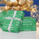 Search for from santa wrapping paper Green