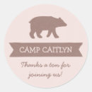 Search for camping birthday party stickers Thank you
