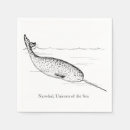Search for whale napkins Narwhal