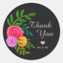 Search for floral chalkboard wedding stickers Elegant