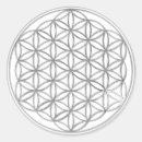 Search for silver flower stickers Flower of life