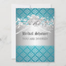 Search for flourish bridal shower invitations Blue