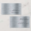 Search for metallic silver business cards Makeup artist