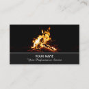 Search for fiery business cards Fire