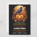 Recherche de raven halloween invitations Éffrayant
